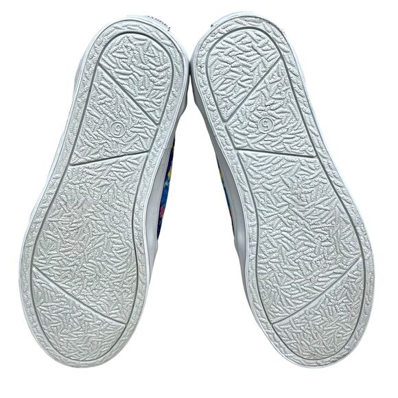 Bradford Exchange Disney Women Sneakers Mickey and Minnie Wearable Art Blue Sz 5 - Picture 8 of 8